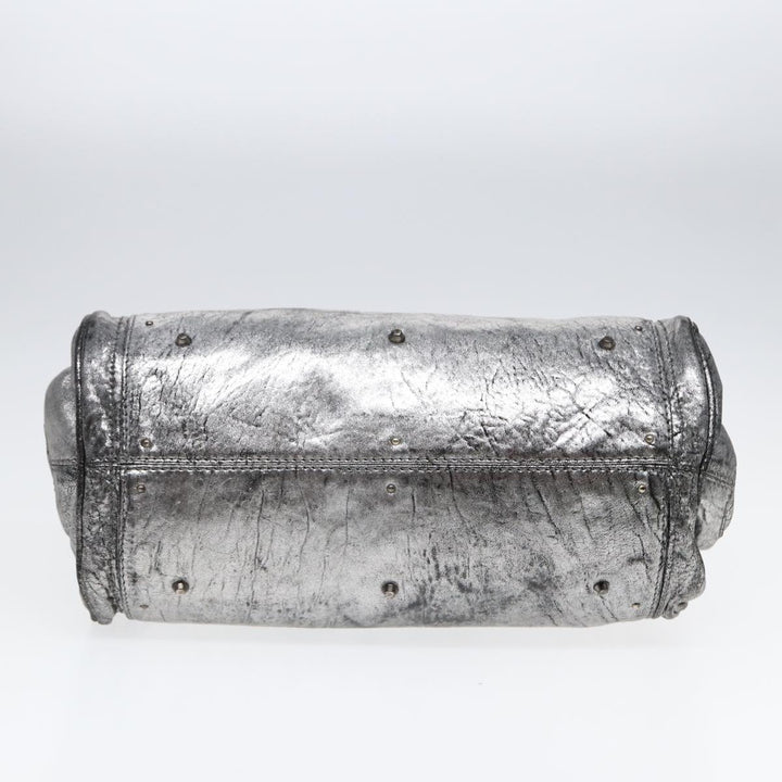 Chloe Paddington Hand Bag Leather Silver mr447