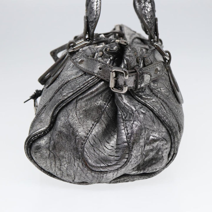 Chloe Paddington Hand Bag Leather Silver mr447