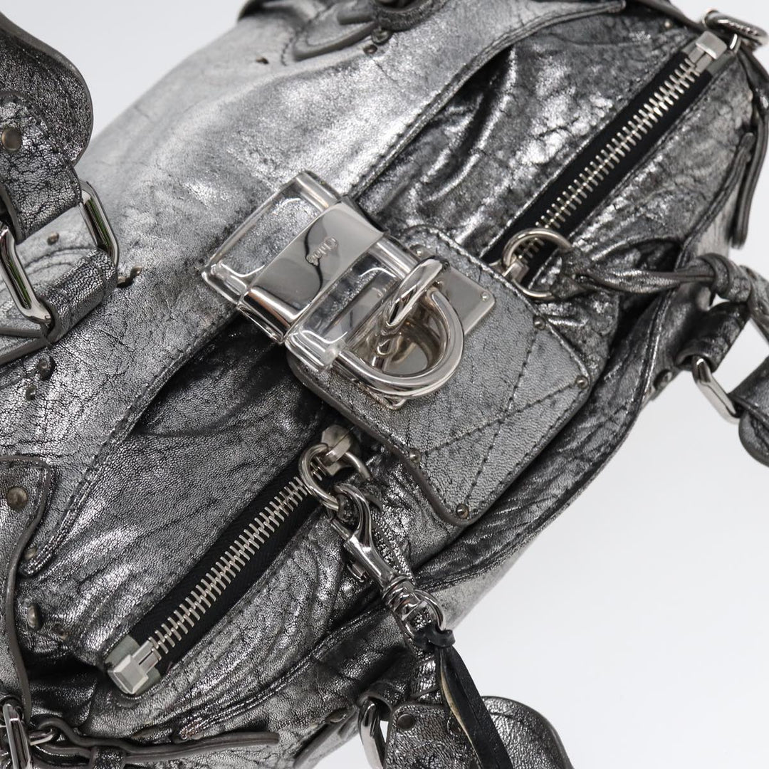 Chloe Paddington Hand Bag Leather Silver mr447