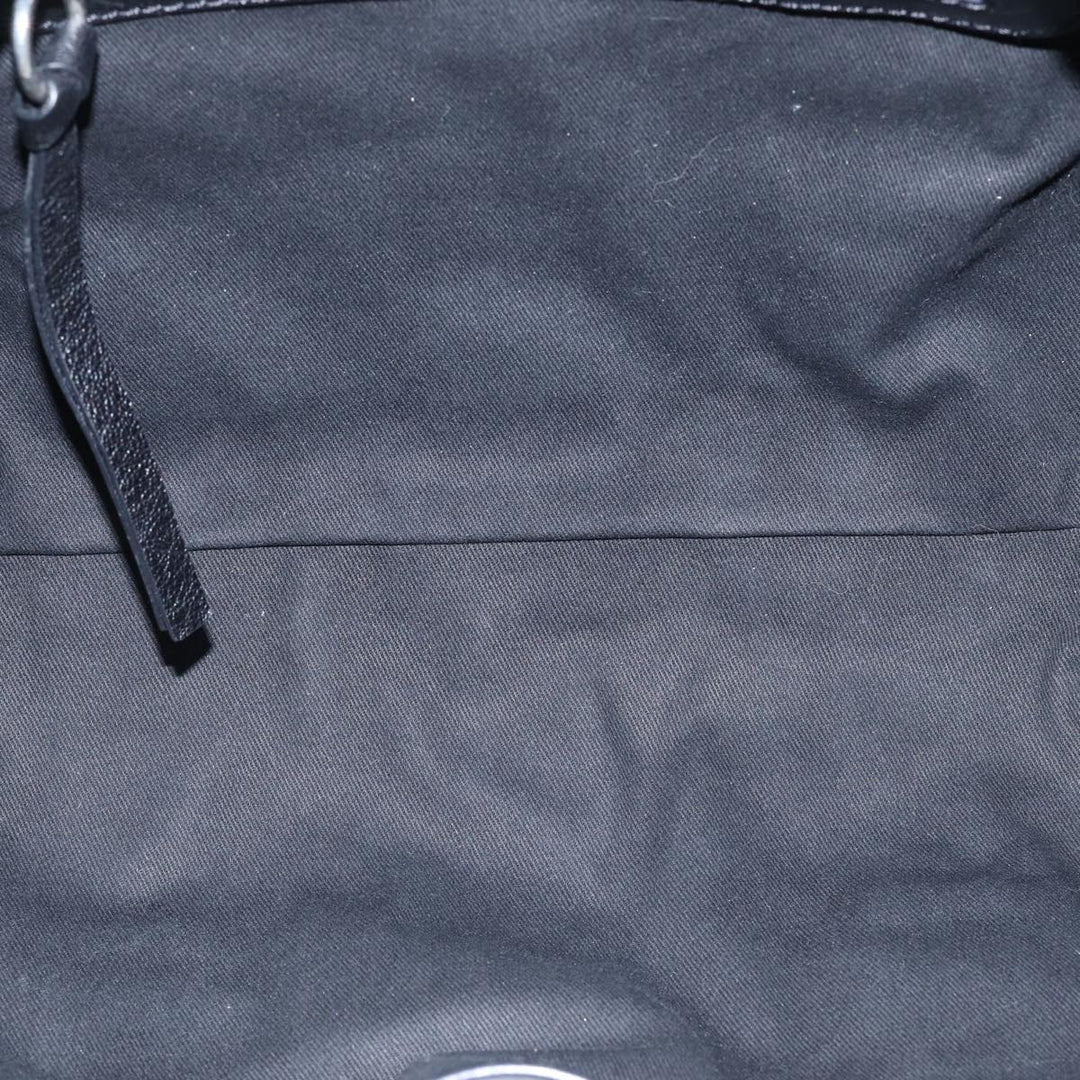 Chloe Kerala Horse Hand Bag Leather Black Gold Silver mr448