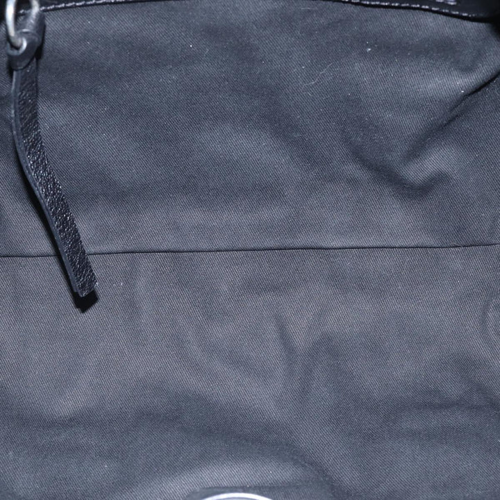 Chloe Kerala Horse Hand Bag Leather Black Gold Silver mr448