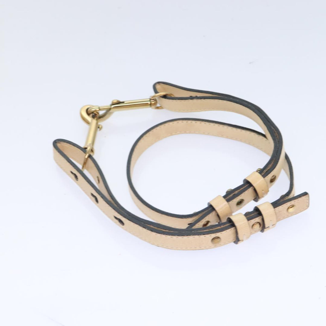 Chloe Etel Hand Bag Leather 2way Beige Gold mr500