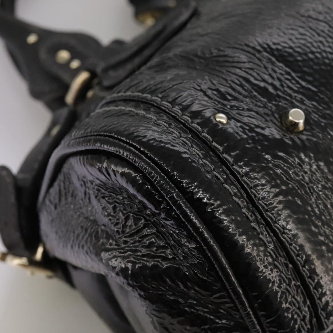Chloe Paddington Hand Bag Enamel Black mr780