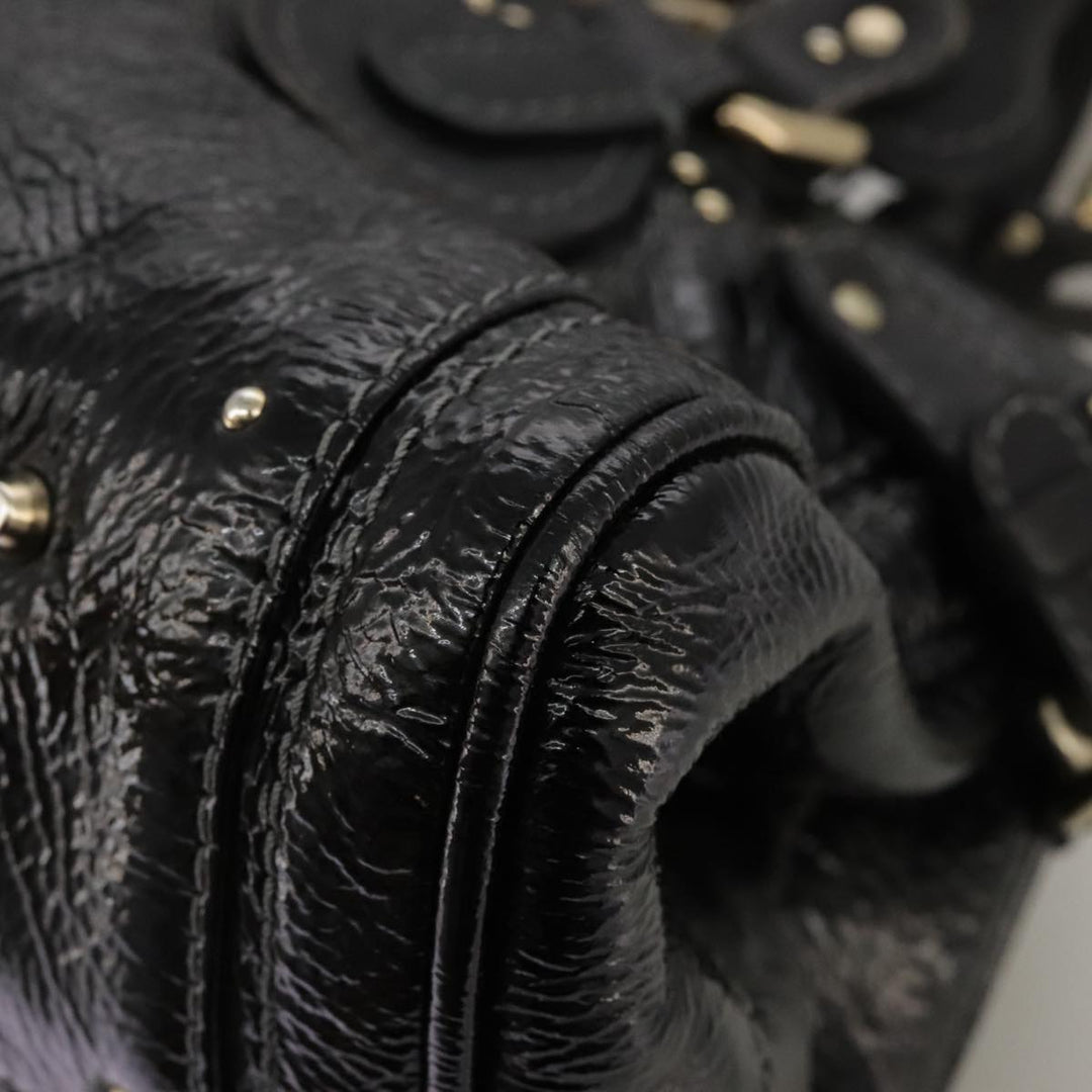Chloe Paddington Hand Bag Enamel Black mr780