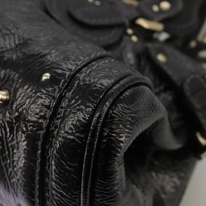 Chloe Paddington Hand Bag Enamel Black mr780