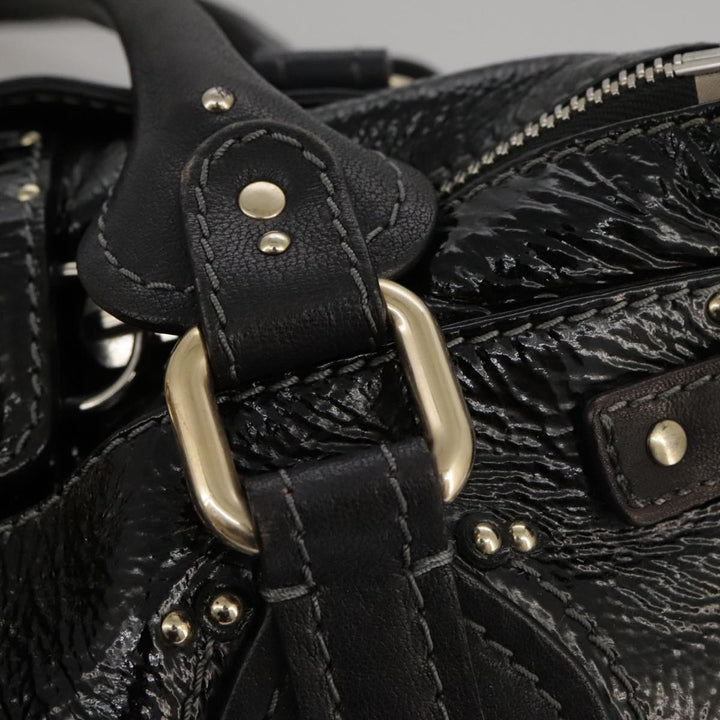 Chloe Paddington Hand Bag Enamel Black mr780