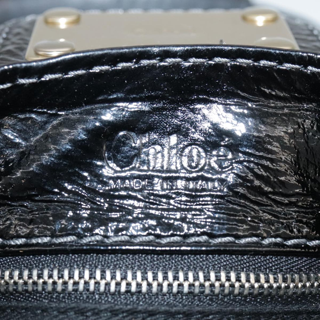 Chloe Paddington Hand Bag Enamel Black mr780