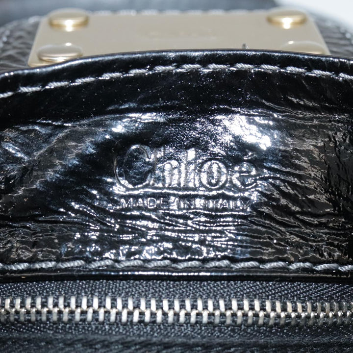 Chloe Paddington Hand Bag Enamel Black mr780