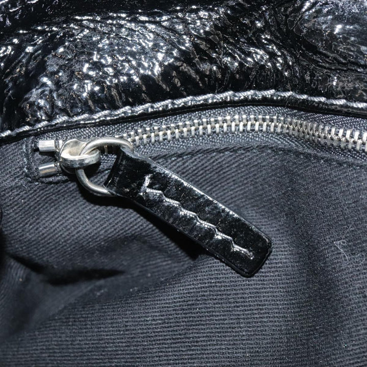 Chloe Paddington Hand Bag Enamel Black mr780