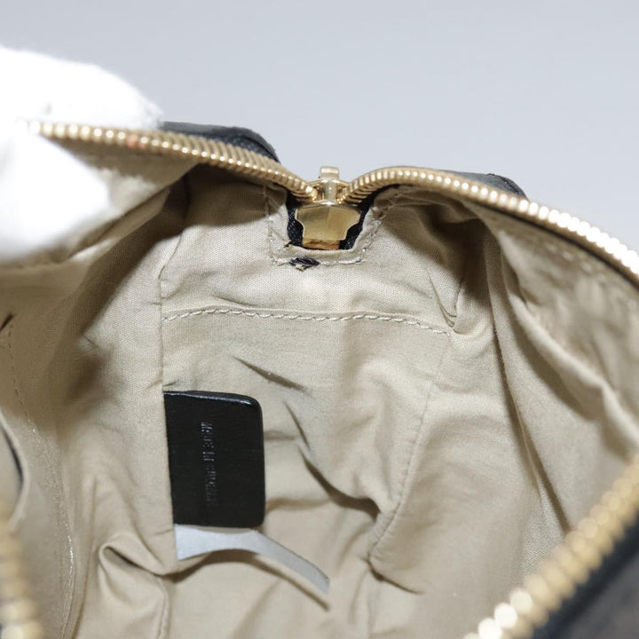 Chloe Shoulder Bag Leather Black Gold mr877