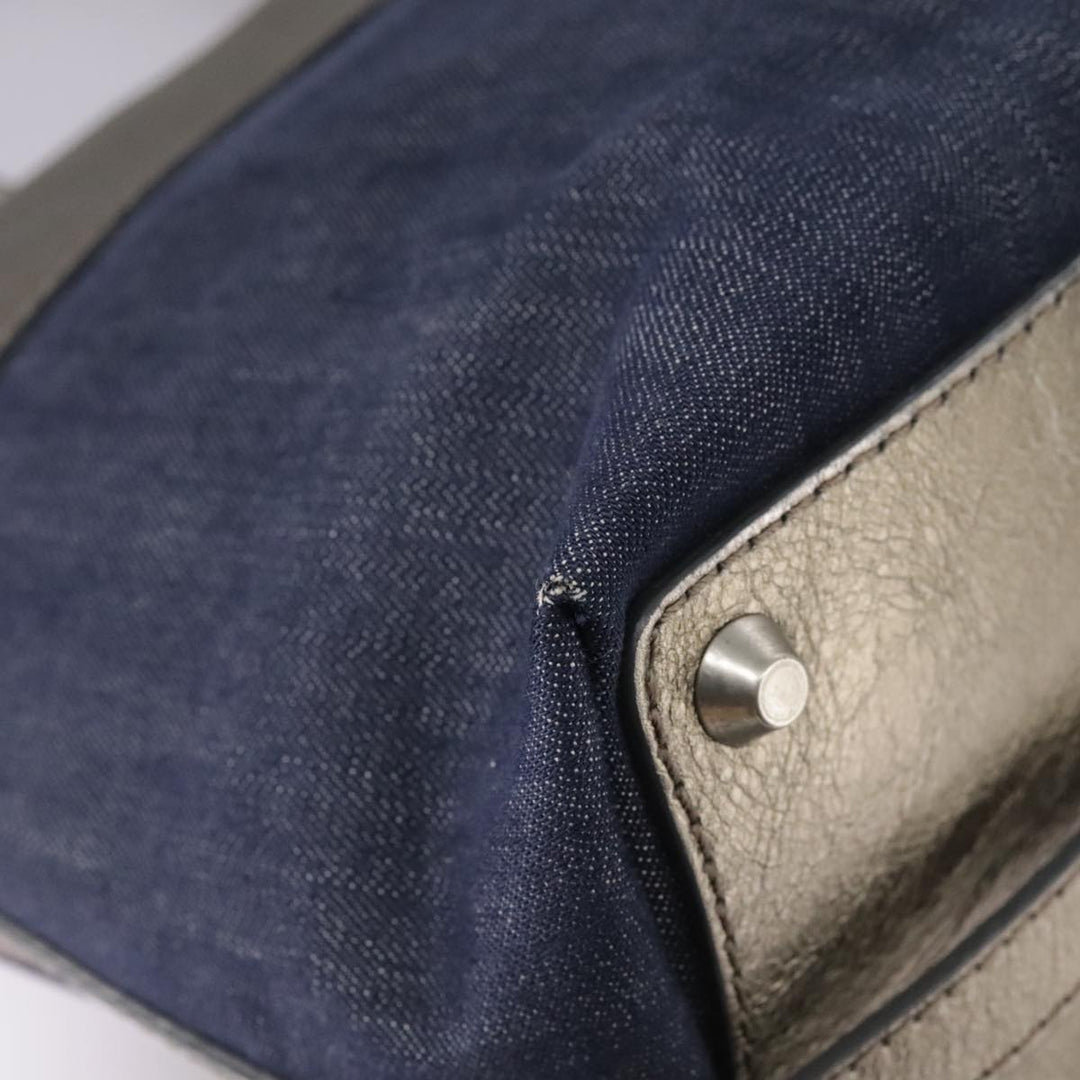 Chloe Hand Bag Denim Blue mr907