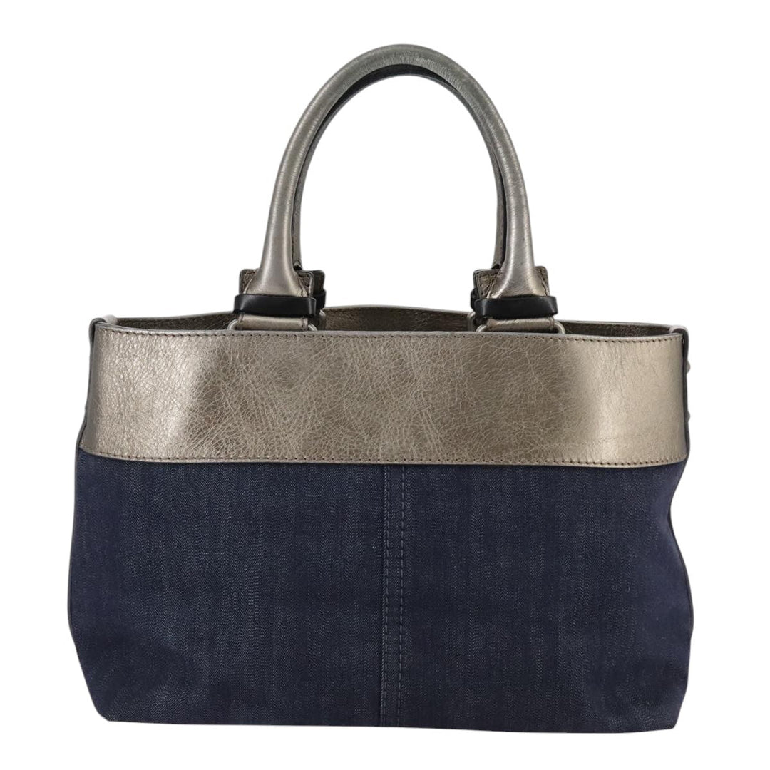 Chloe Hand Bag Denim Blue mr907