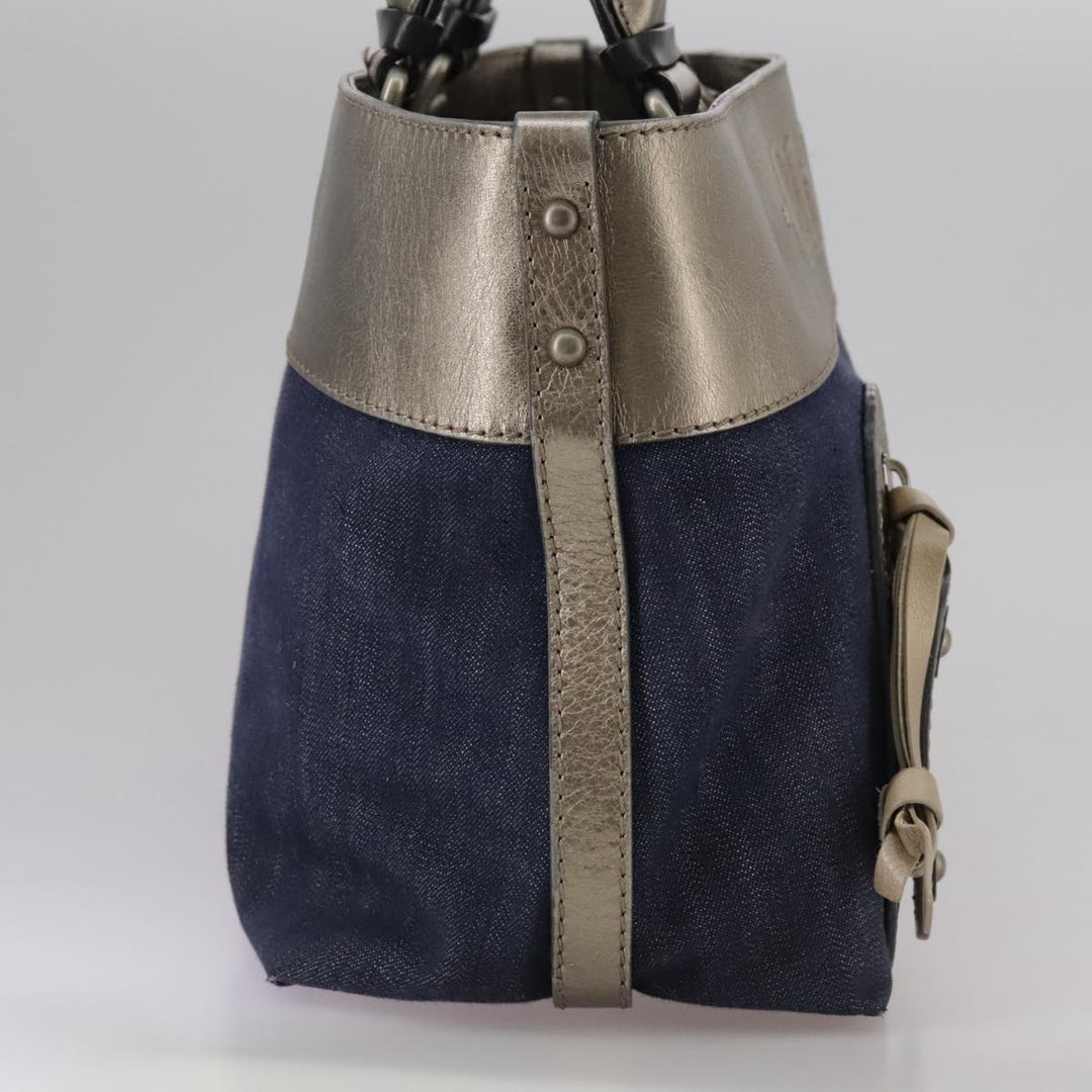 Chloe Hand Bag Denim Blue mr907