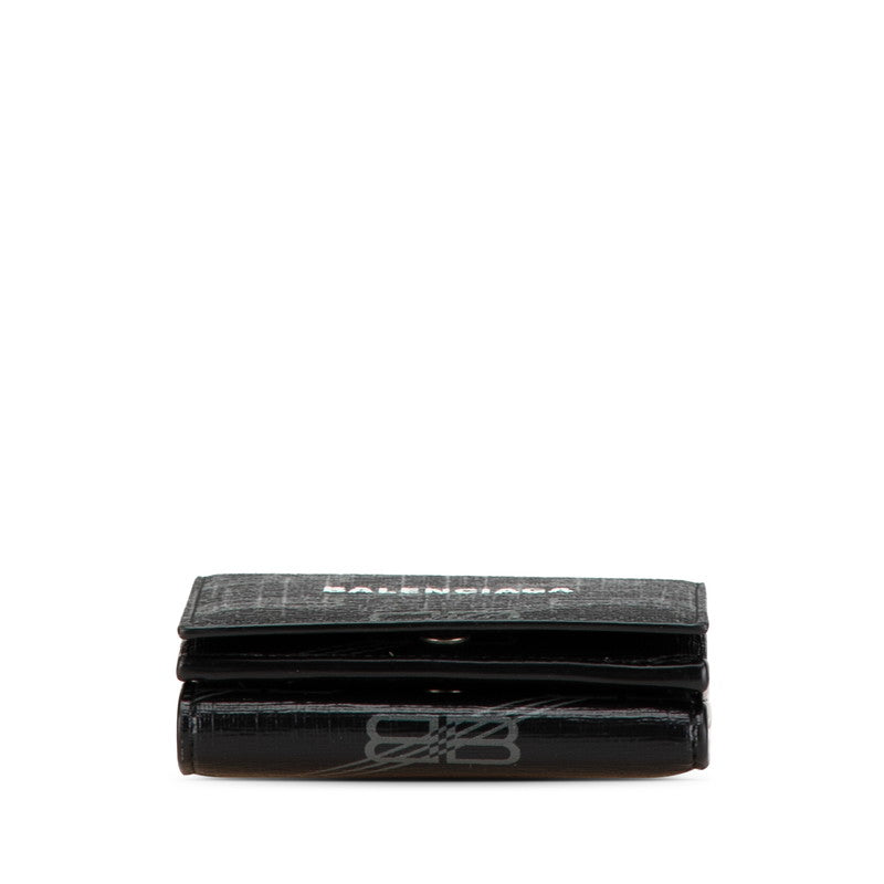 Top Quality Balenciaga Logo Leather Tri-Fold Wallet