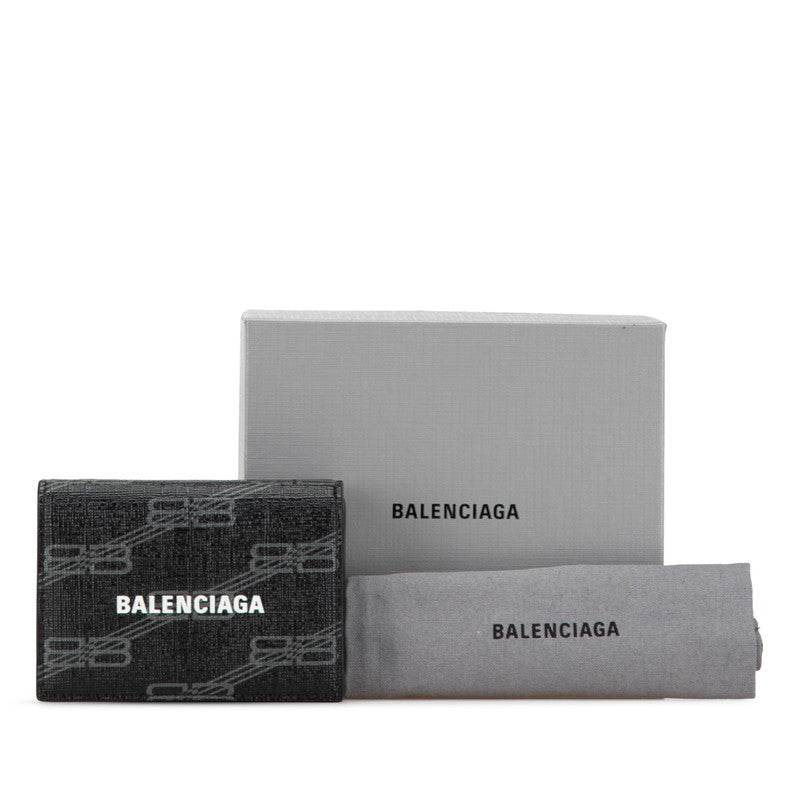 Top Quality Balenciaga Logo Leather Tri-Fold Wallet