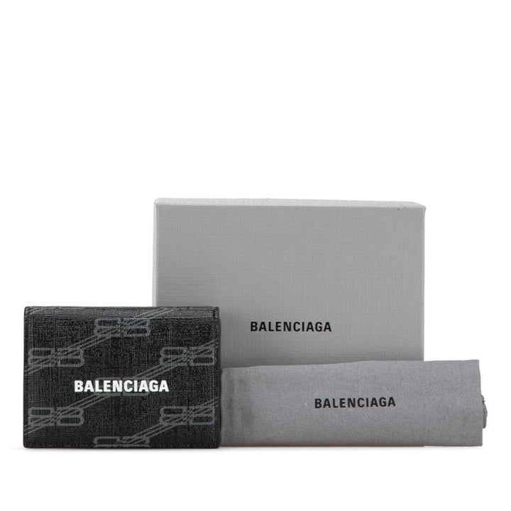 Top Quality Balenciaga Logo Leather Tri-Fold Wallet