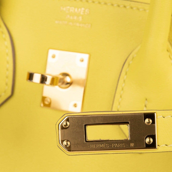 Top quality Hermes Birkin 25 Bag Lime Gold Hardware Swift Leather