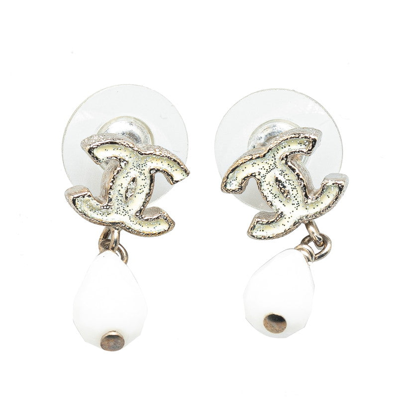 Top Quality Chanel Coco Mark Silver Metal Earrings