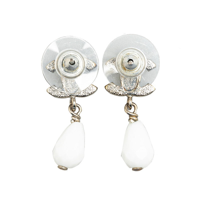 Top Quality Chanel Coco Mark Silver Metal Earrings