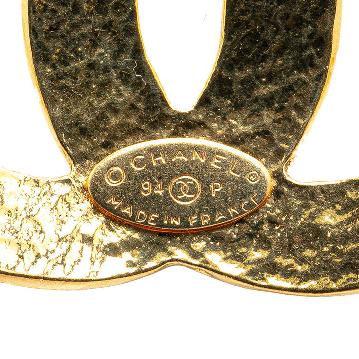 Top Quality Chanel Vintage Coco Mark Matelasse Necklace Gold