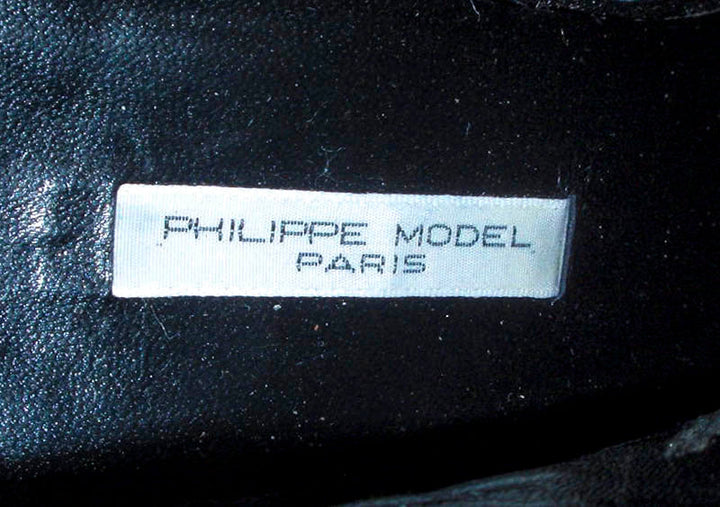 PHILIPPE MODEL Brown Satin Ankle Boot with Suede Trim Size 7 1/2