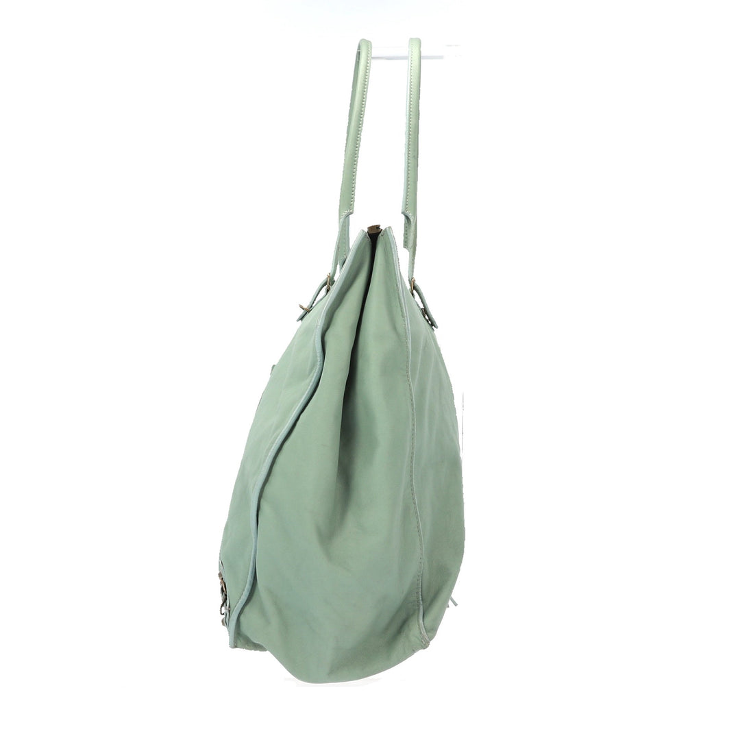 Top Quality Balenciaga Papier Shoulder Bag in Blue Leather