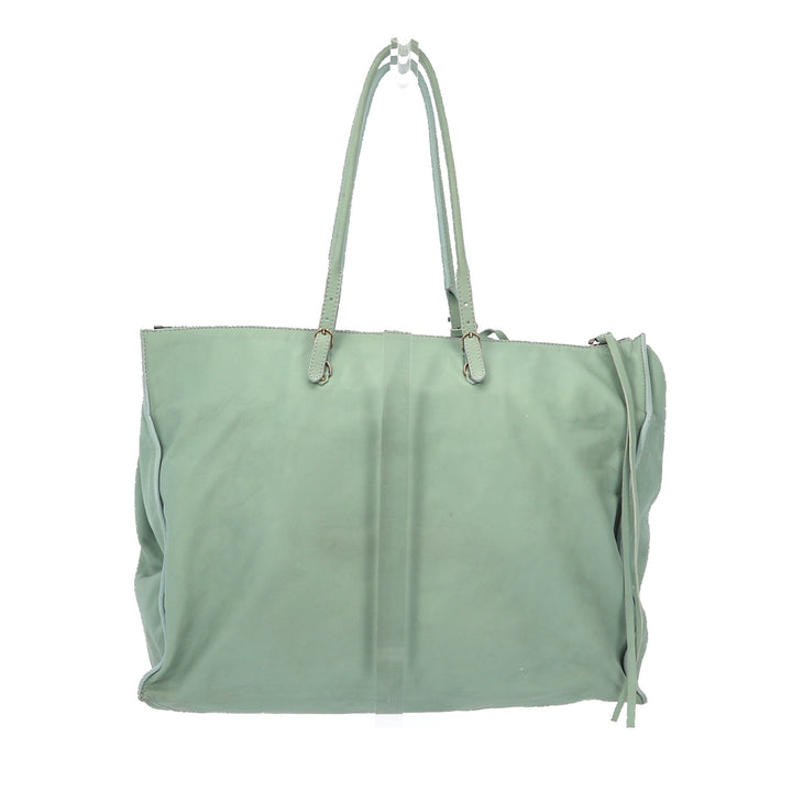Top Quality Balenciaga Papier Shoulder Bag in Blue Leather