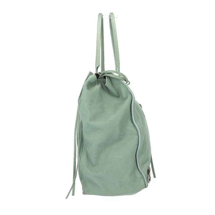 Top Quality Balenciaga Papier Shoulder Bag in Blue Leather