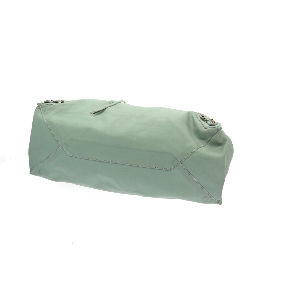 Top Quality Balenciaga Papier Shoulder Bag in Blue Leather