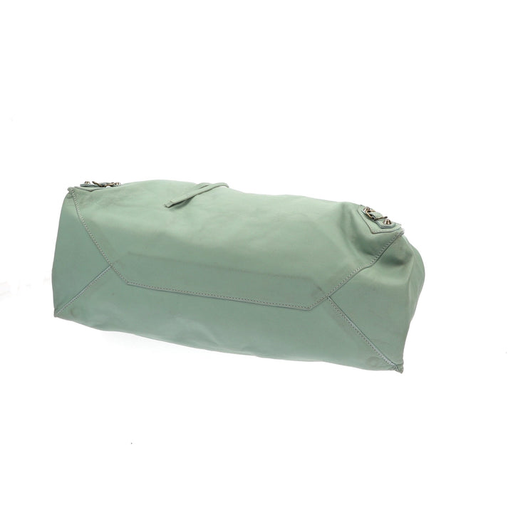 Top Quality Balenciaga Papier Shoulder Bag in Blue Leather