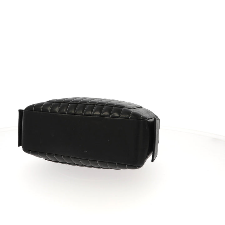 Chanel "Mademoiselle" Camera Shoulder Bag in black leather
