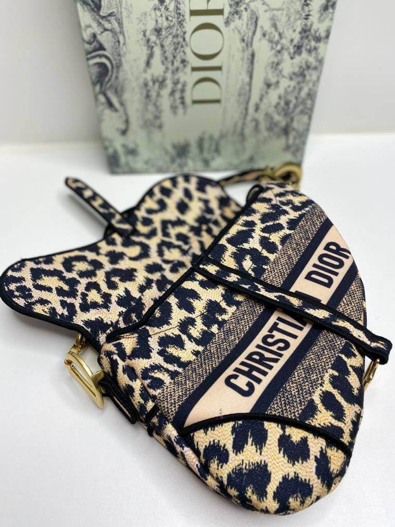 Top quality Dior SADDLE BAG Beige Multicolor Mizza Embroidery