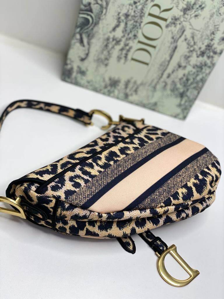 Top quality Dior SADDLE BAG Beige Multicolor Mizza Embroidery