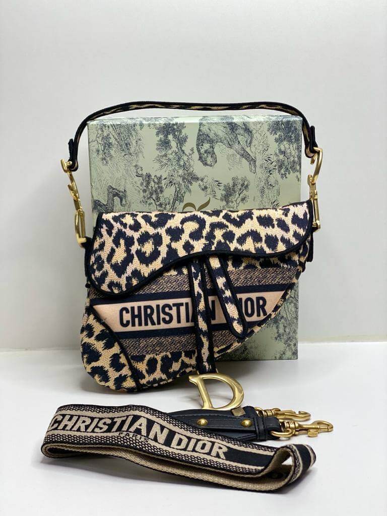 Top quality Dior SADDLE BAG Beige Multicolor Mizza Embroidery