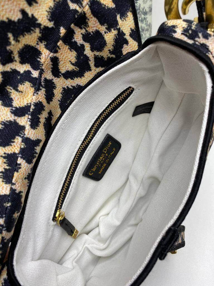 Top quality Dior SADDLE BAG Beige Multicolor Mizza Embroidery
