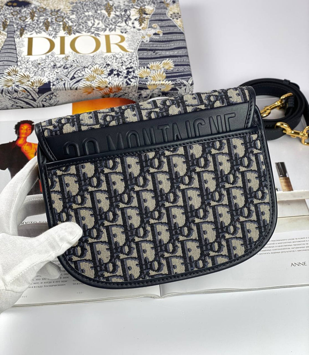 Top quality Dior MEDIUM BOBBY BAG blue