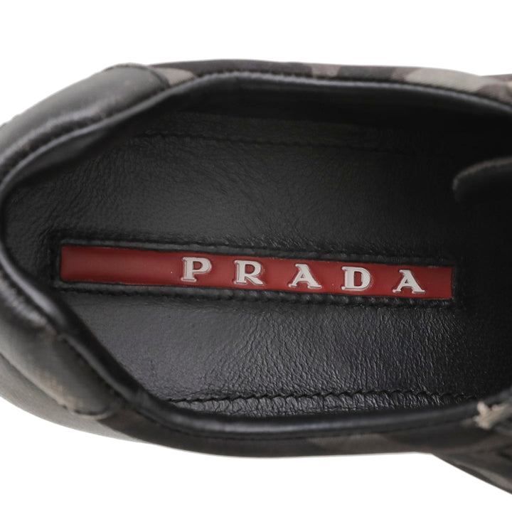 Prada Camo Green Camouflage Low Top Sneaker 37