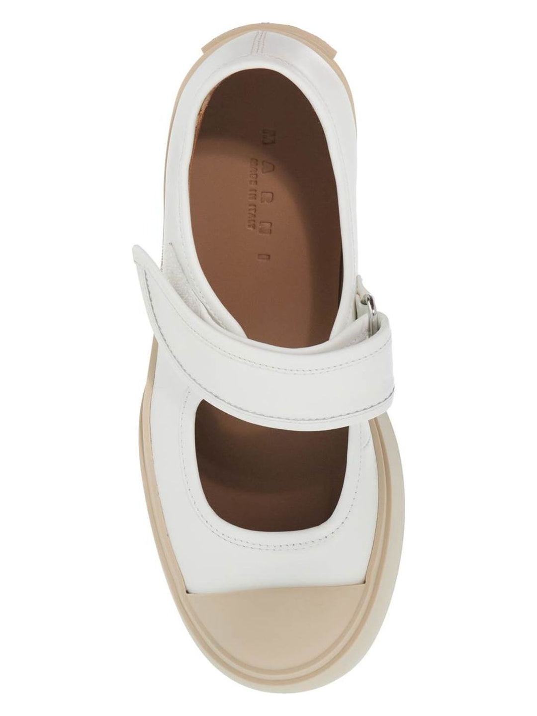 PABLO MARY JANE NAPPA LEATHER SNEAKERS