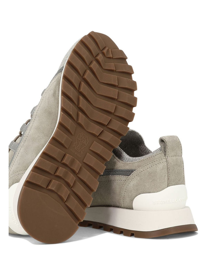 SNEAKERS WITH LAMÉ DETAILS