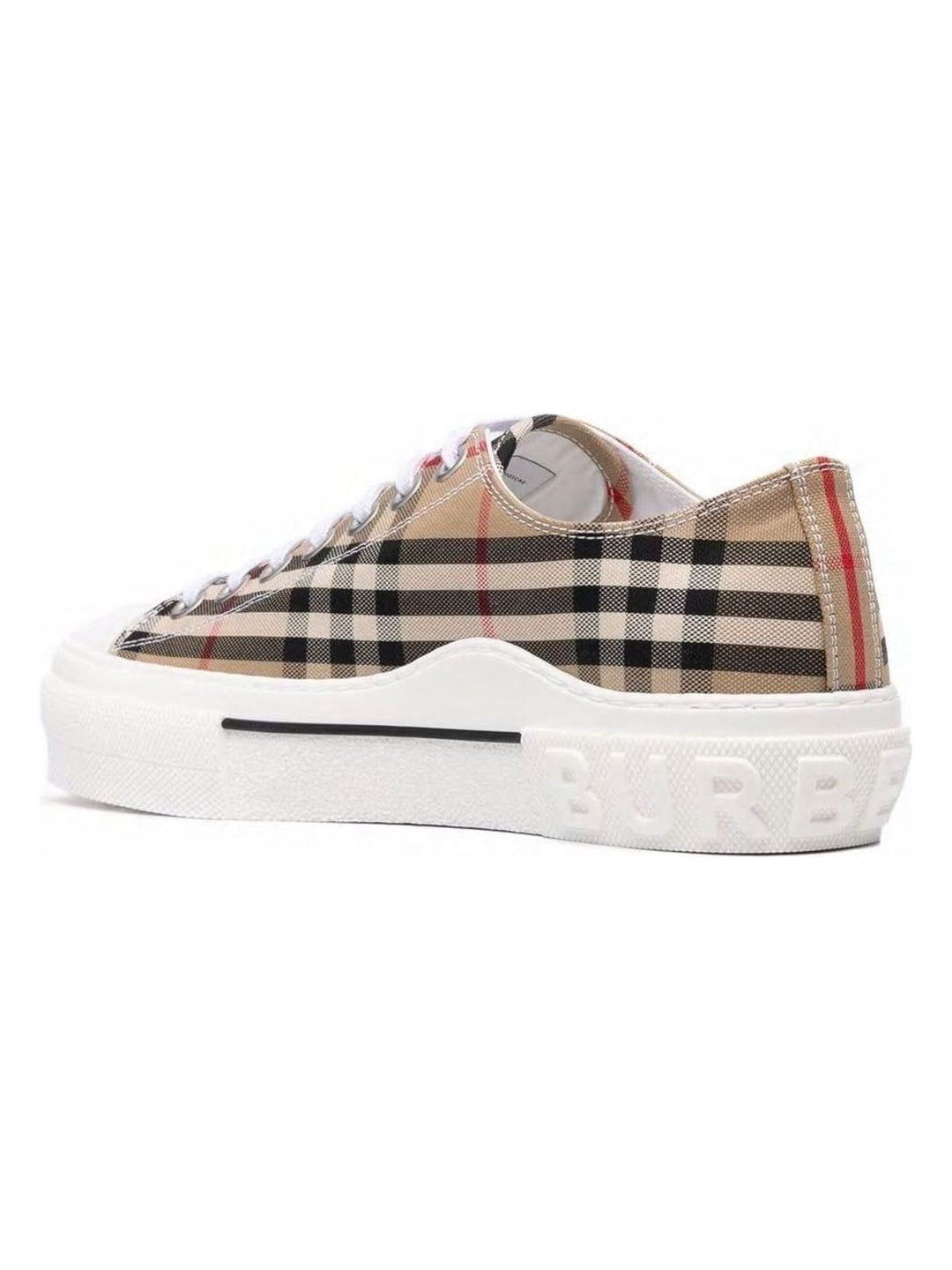 CHECKED MOTIF CANVAS SNEAKERS