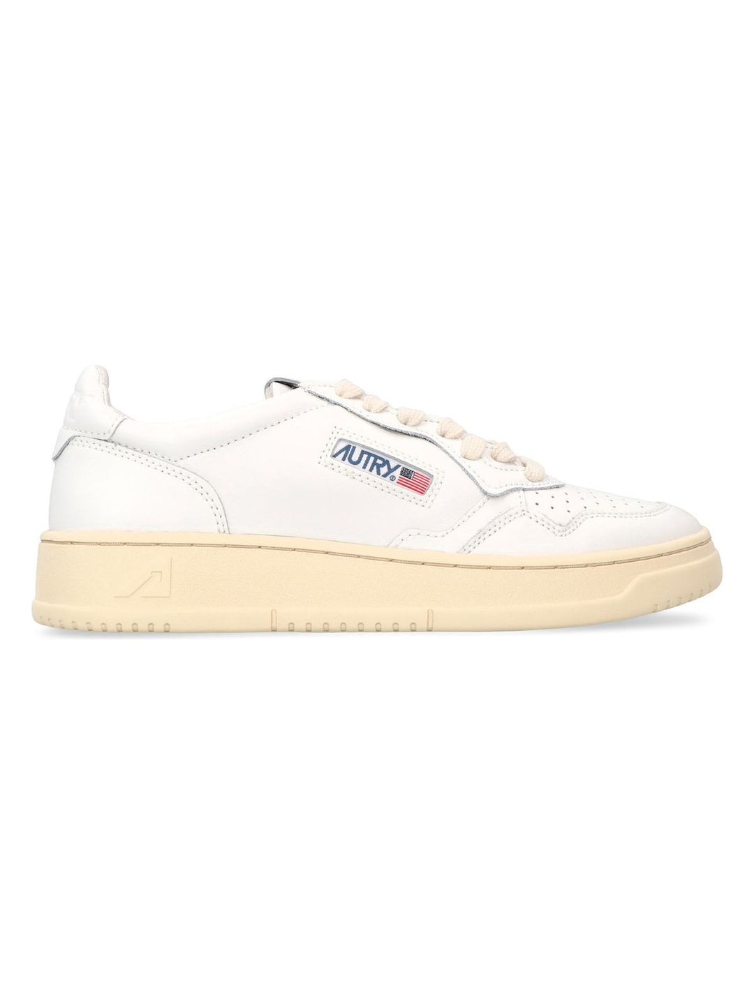 WHITE LEATHER MEDALIST SNEAKERS