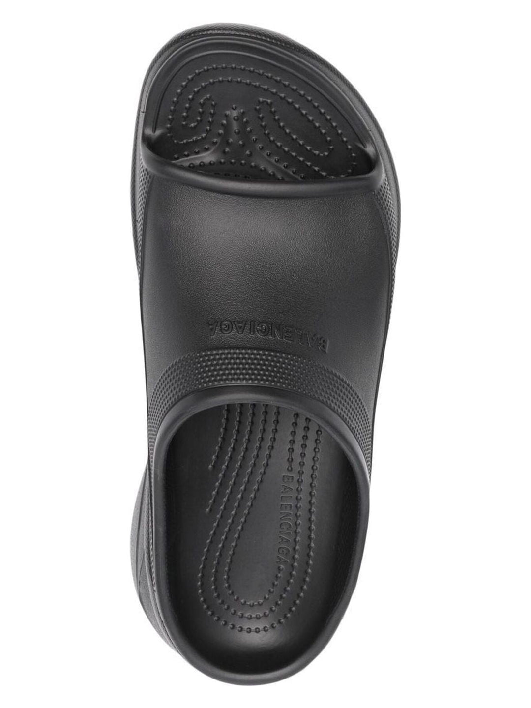 POOL CROCS BLACK RUBBER SANDAL