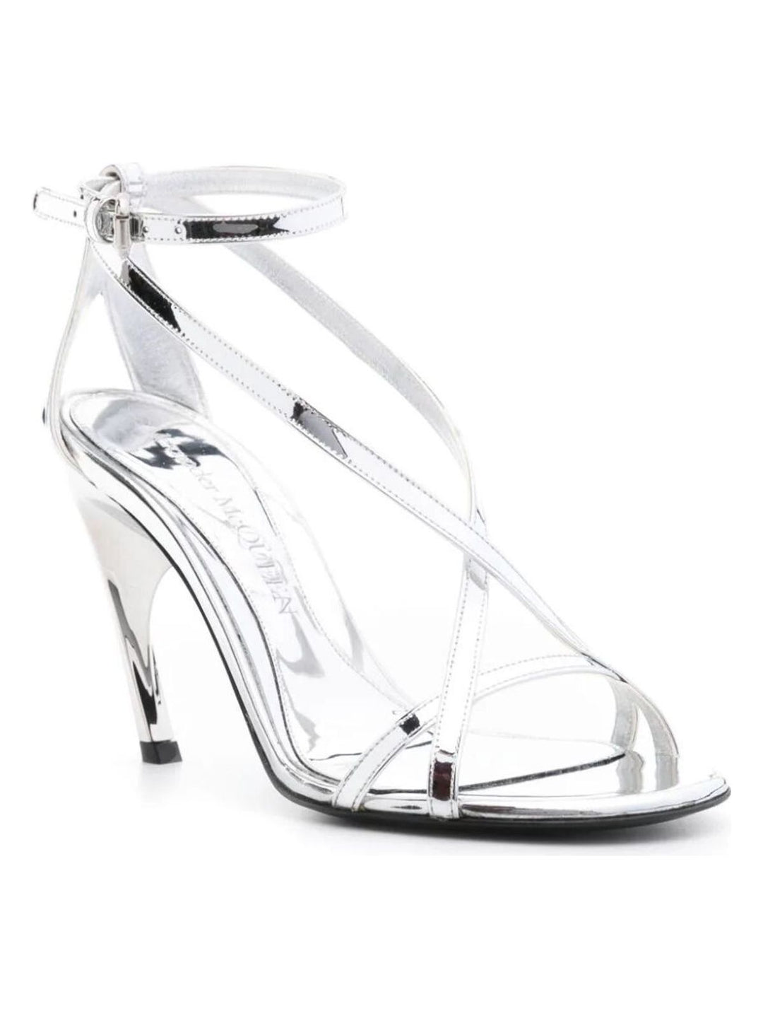 TWISTED ARMADILLO 95MM PATENT SANDALS