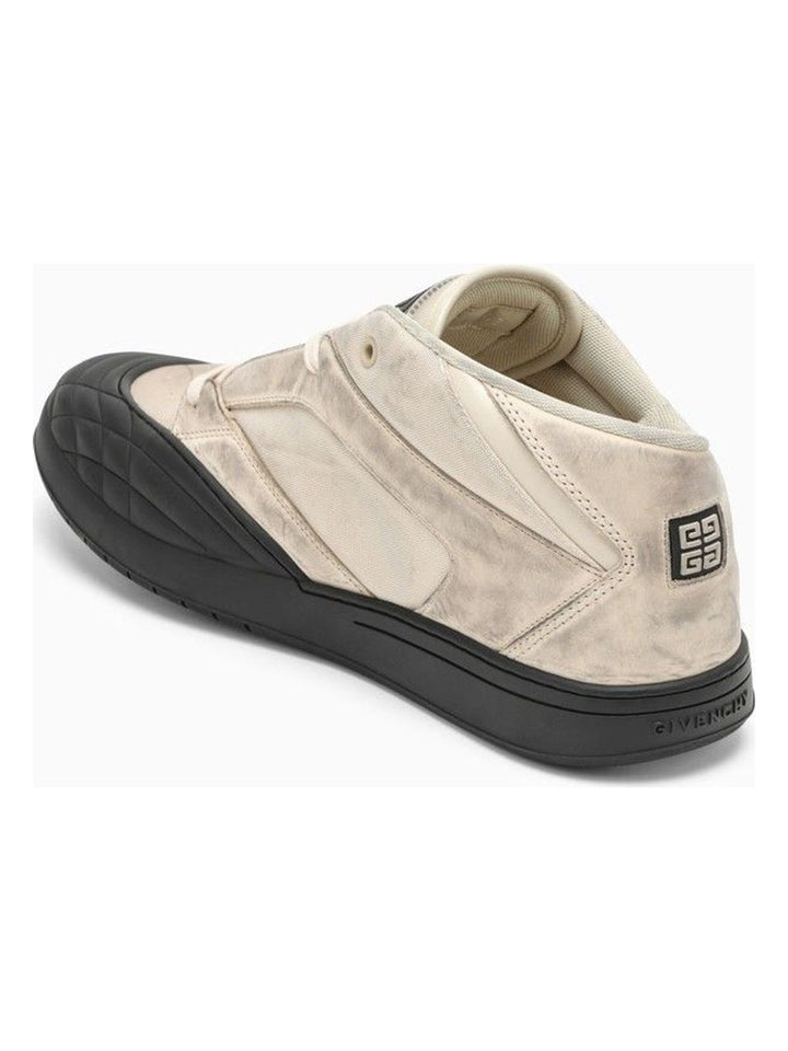 STONE GREY NUBUCK LOW SKATE TRAINER