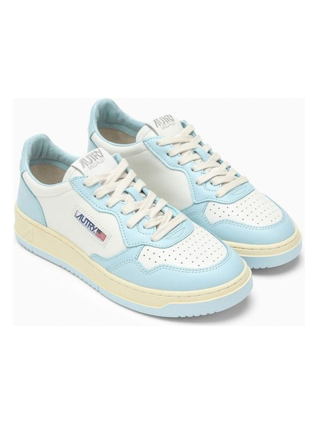 MEDALIST LEATHER WHITE/LIGHT BLUE