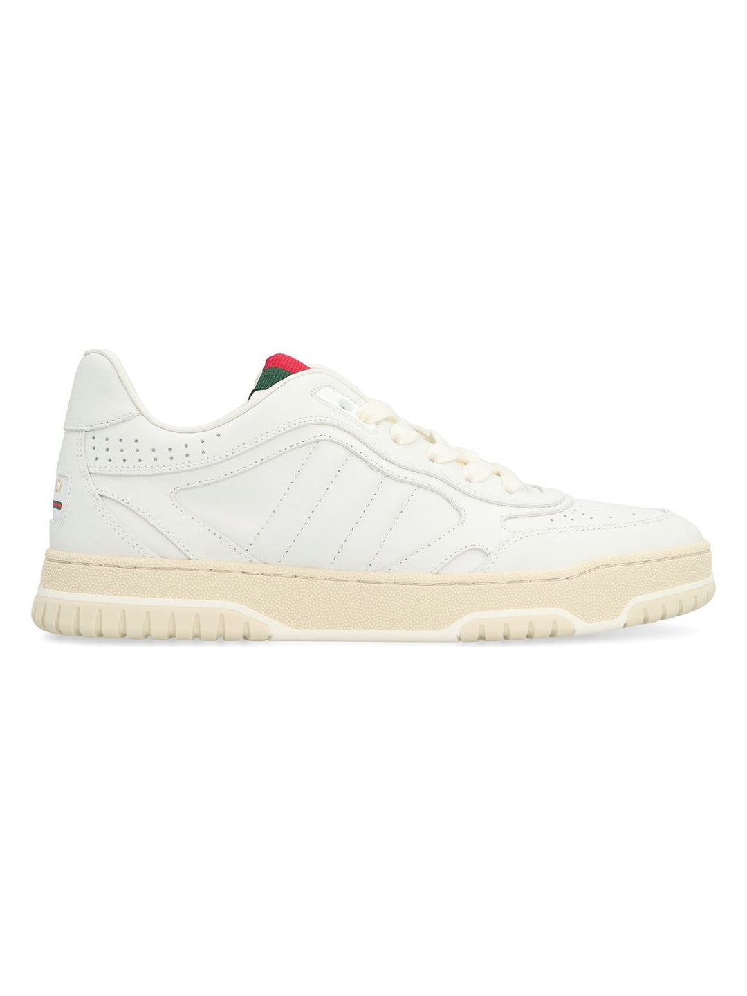 RE-WEB LEATHER LOW-TOP SNEAKERS