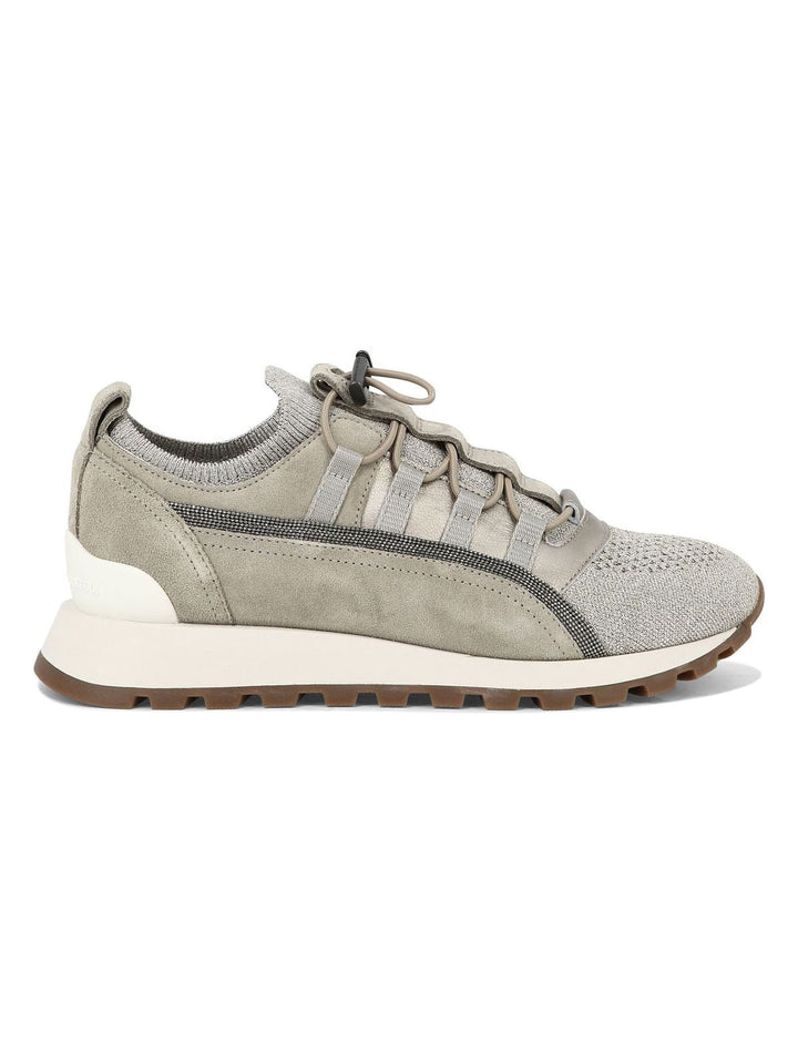 SNEAKERS WITH LAMÉ DETAILS