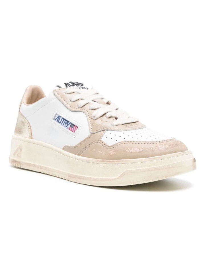 SUPER VINTAGE LOW LEATHER SNEAKERS