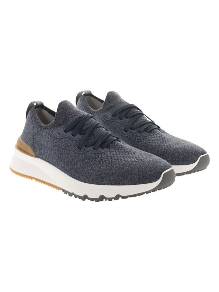 KNIT CHINE SNEAKERS IN