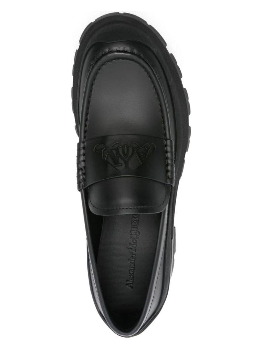 SEAL LOGO LEATHER LOAFERS